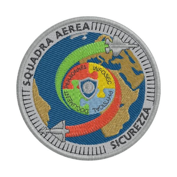 Patch ricamato Stemma Aeronautica  Sicurezza Cod.20130701_A