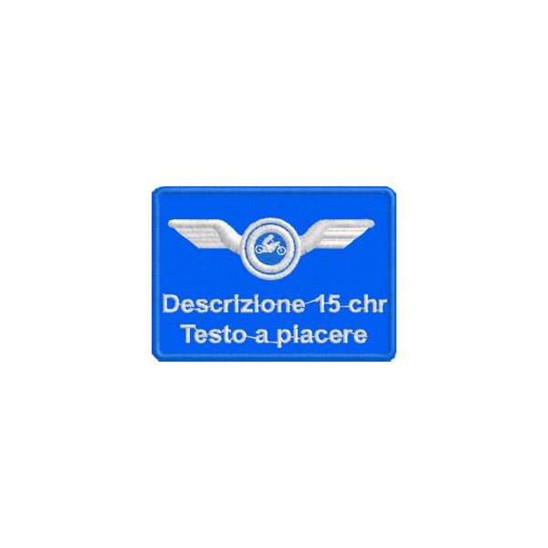 Patch pers. Guida veloce Moto  Cod.20130723_moto