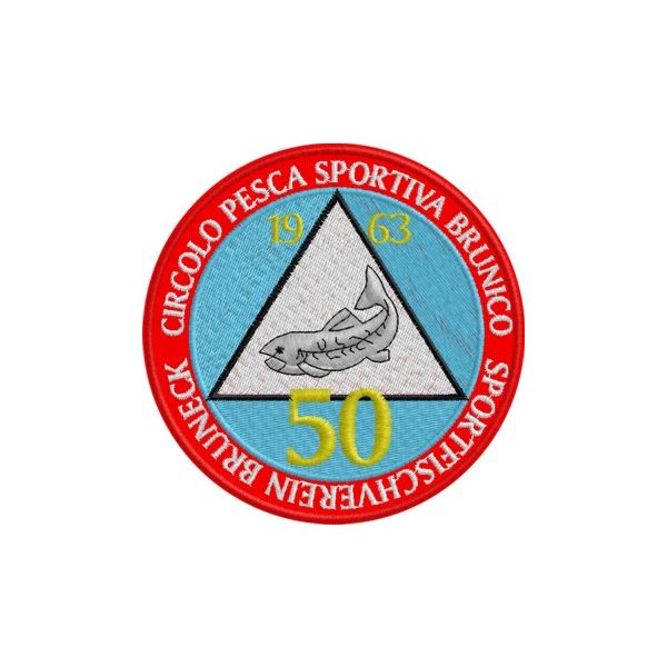 Patch ricamato circolo pesca sportiva Brunico Cod.20130728_A