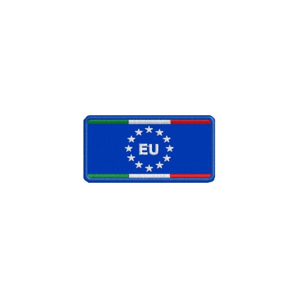 Patch ricamato bandiera EU mm.70x35  Cod.20130806_A