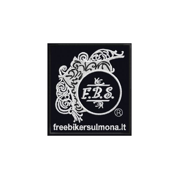 Patch ricamato Freebikersulmona.it Cod.20130825_A