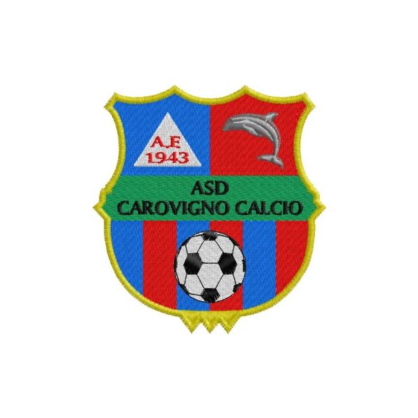 Patch ricamato ASD COROVIGNO CALCIO  Cod.20130827_B tutto ricamo