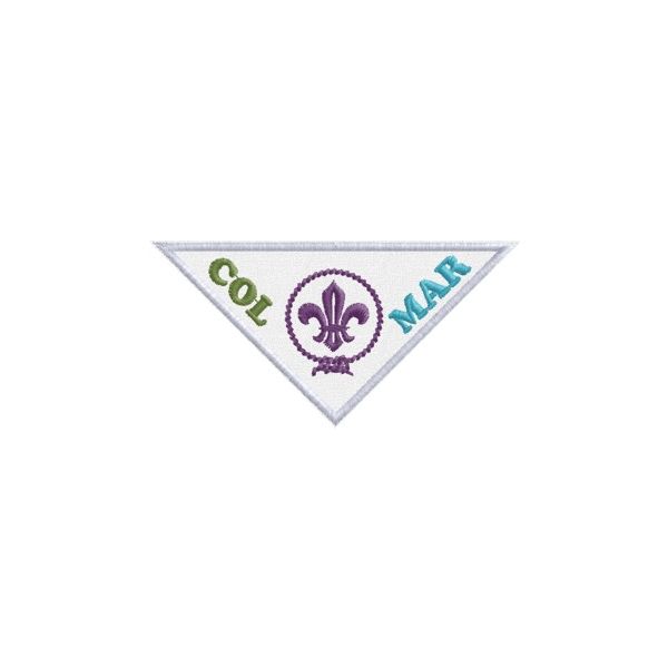 Patch triangolare per bandana COL MAR scout Cod.20131017_A