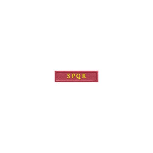 Patch nastrino SPQR ricamato Cod.20131106_A