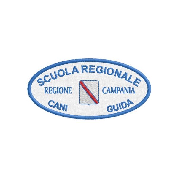 Patch ricamato Scuola CANI GUIDA regione campania Cod.2013111_B