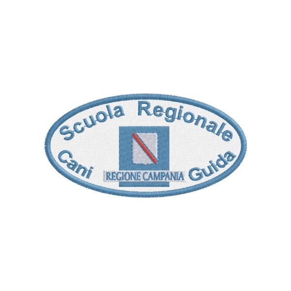 Patch ricamato Scuola CANI GUIDA regione campania Cod.2013111_C