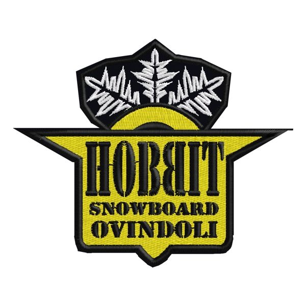Patch su base 9.5 cm. HOBBIT Sbowboard Cod.20131204_B