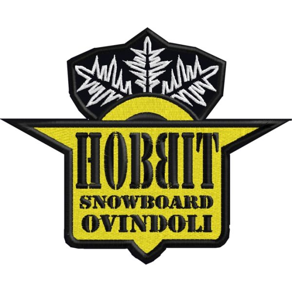 Patch su base 11.5 cm. HOBBIT Sbowboard Cod.20131204_C