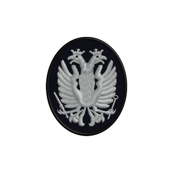 Cod.20131211_Black Patch da berretto con aquila 2 teste