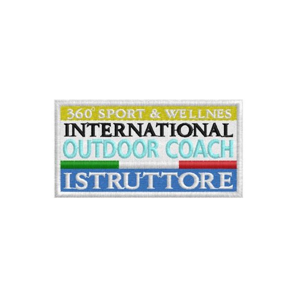 Patch  ricamato INTERNATIONAL OUTDOOR COACH Cod.20131218_A