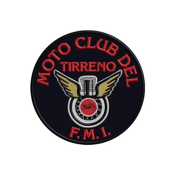 Patch tondo Moto Club del TIRRENO Cod. 20131230_C