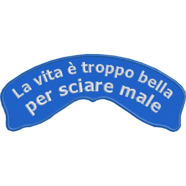 Toppa da schiena personalizzata con la tua dedica cod.20140101_B