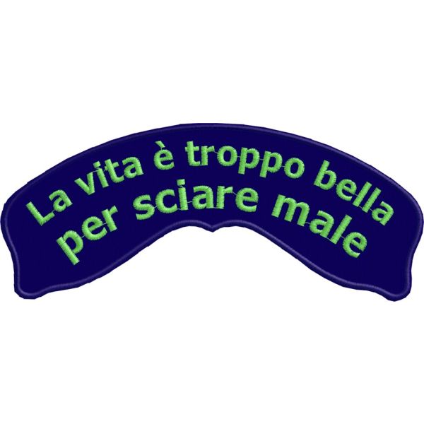 Toppa da schiena personalizzata con la tua dedica cod.20140101_C