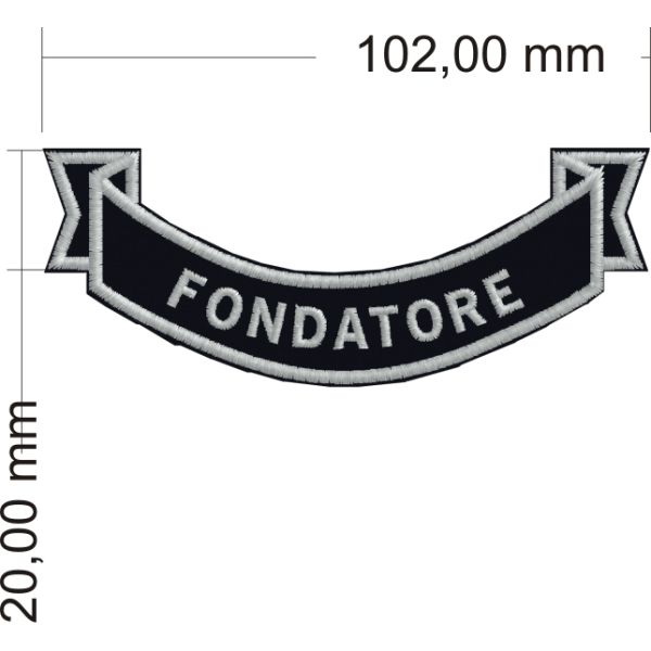 Patch (FONDATORE) personalizzato cod. 20140110_A