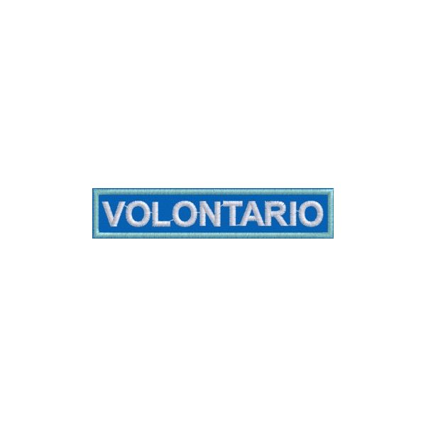 Patch (VOLONTARIO) personalizzato cod. 20140112_B