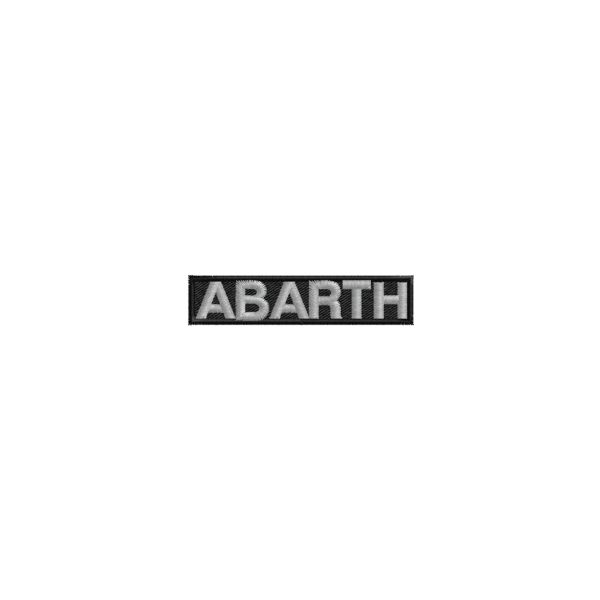 Scritta  Abarth come stemma da cm. 6 Cod. 20140429_B