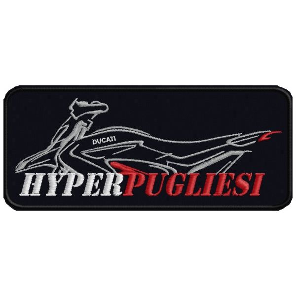Patch ricamato DUCATI Hyper pugliese Cod.20140211_A