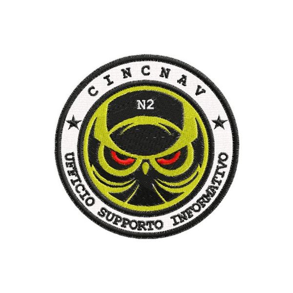 Patch tondo Ufficio supporto informativo CINCNAV Cod.20140213_A