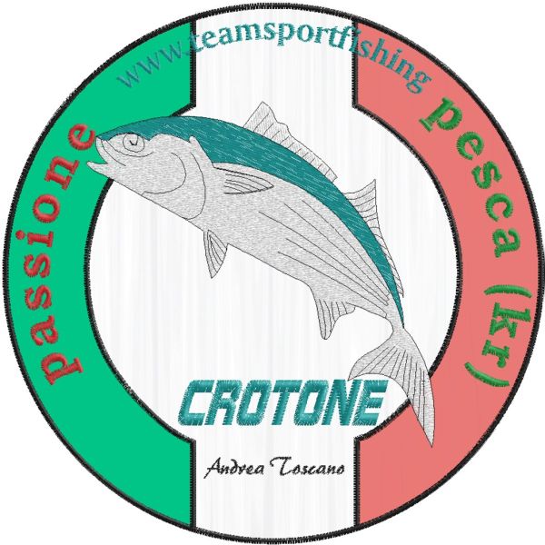 Stemma ricamato Passione Pesca (Kr) Cod. 20140216_A