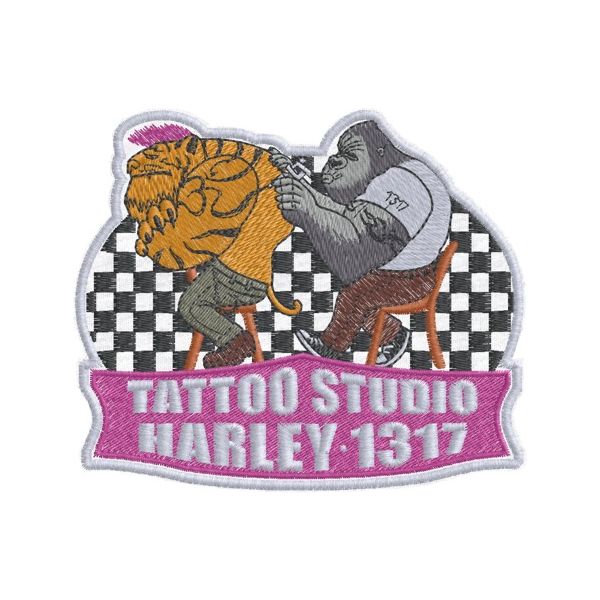 Patch ricamato TATTOO STUDIO Harley 1317 Cod.20140218_A