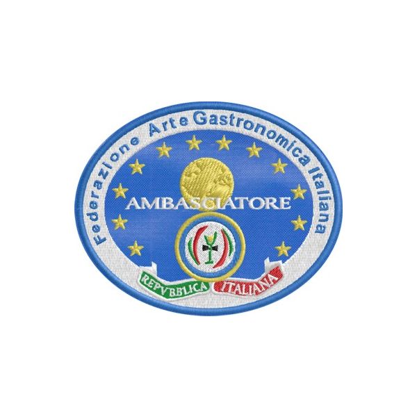 Stemma ricamato ovale  F. A. G. Italia Cod.20140226_F