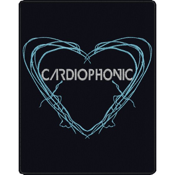 Stemma ricamato cm29x37 logo cuore CARDIOPHONIC Cod.20140310_B