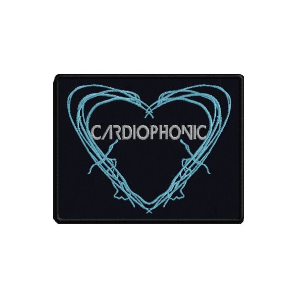 Stemma ricamato cm10x8 logo cuore CARDIOPHONIC Cod.20140310_C