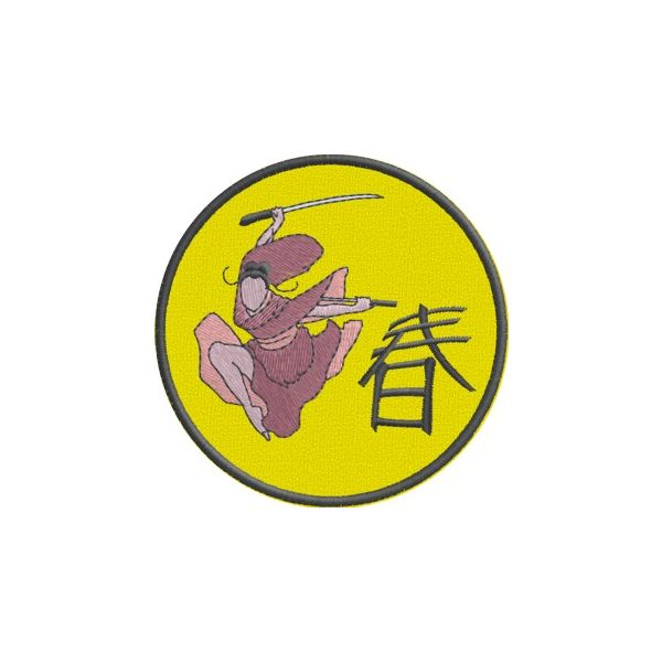Patch ricamato Ju Jitsu femminile Cod.20140310_J