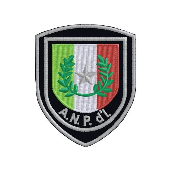 Patch pers. A.N.P.D'L.  ITALIA su base nera