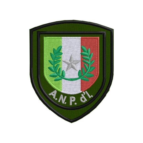 Patch pers. A.N.P.D'L.  ITALIA su base nera