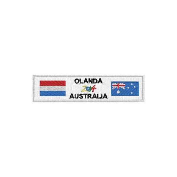 Patch girone gruppo B Olanda Australia cod.20140315_B34