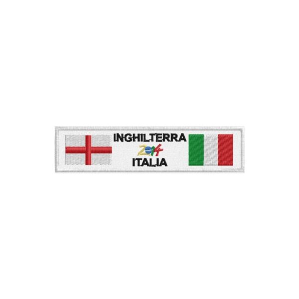 Patch girone gruppo E Inghilterra Italia cod.20140315_D34