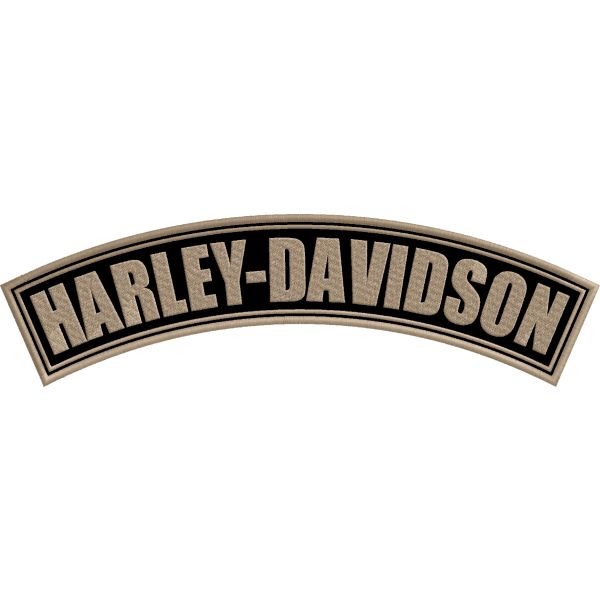 Patch curvato da schiena giubb. Harley-Davidson Colore bianco