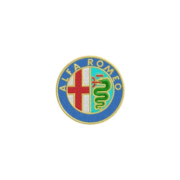 Patch Stemma Alfa TUTTO RICAMATO Cod.20140415_G diam.60