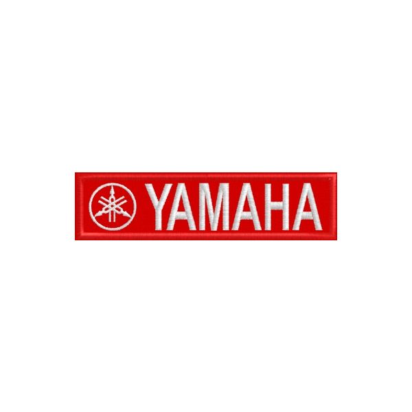 Stemma, Patch ricamato YAMAHA Cod.20140708_B SU BASE GIALLA