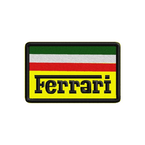 Stemma  ricamato Ferrari cm.10 x 7  Cod.20140730_A