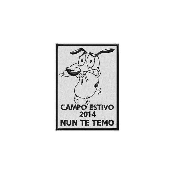 Patch ricamato NUN TE TEMO estivo 2014 MONOCOLORE Cod.20140731_B