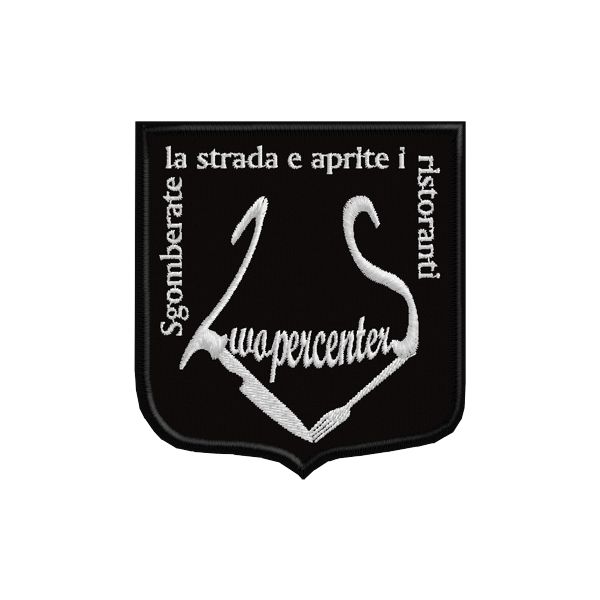 Scudetto ricamato 2wopercenterS Cod.20140806_A
