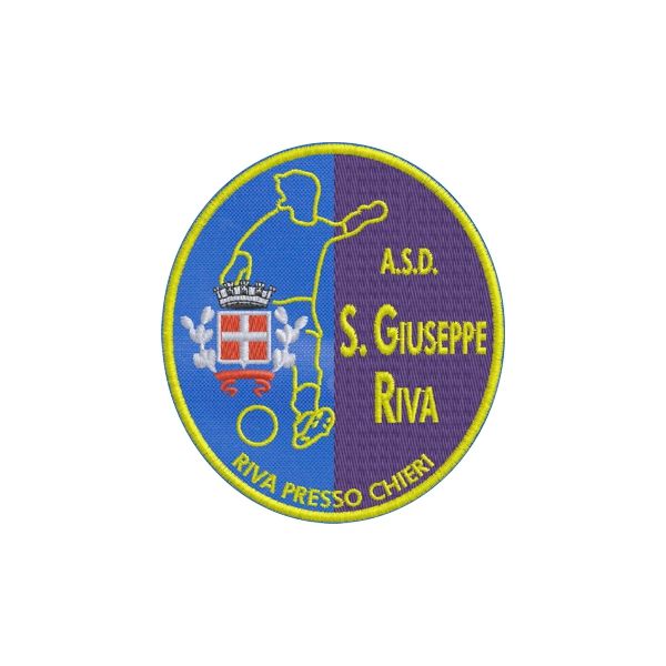 Patch ricamato A.S.D. GIUSEPPE RIVA Presso Chieri cod.20140807_B