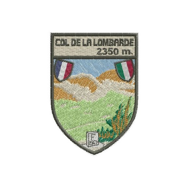 Patch ricamato COL DE LA LOMBARDE 2350 m. Cod.20140814_A