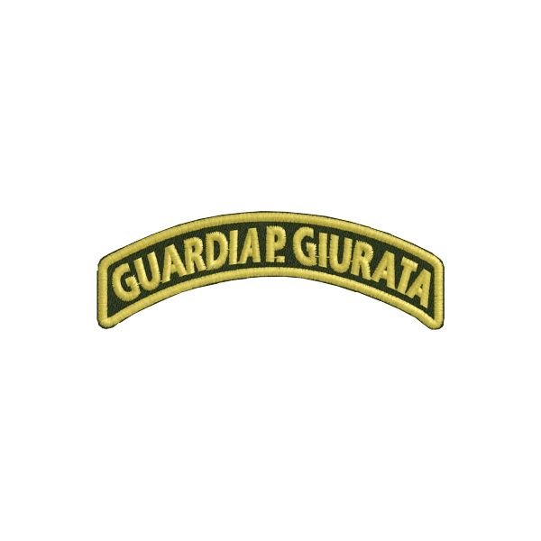 Patch ricamato GUARDIA P. GIURATA cod.20140823_A