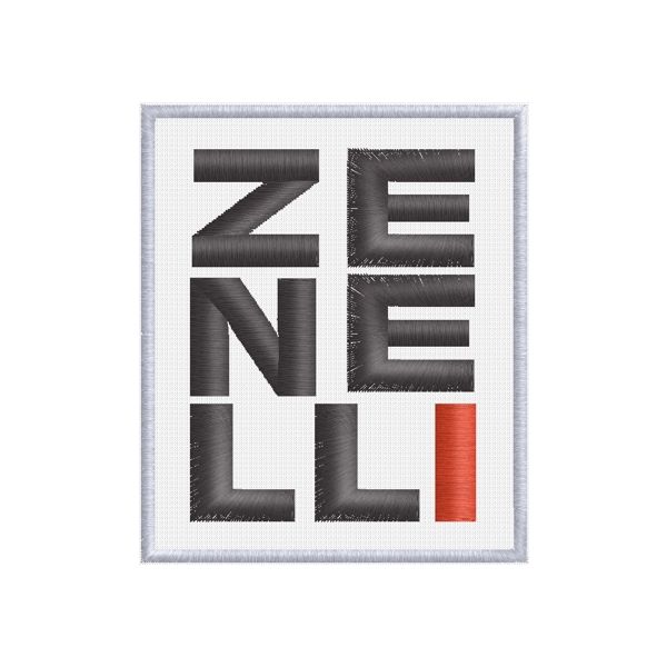 Patch11 x 9 ricamato logo ZENELLI Cod.20140830_A