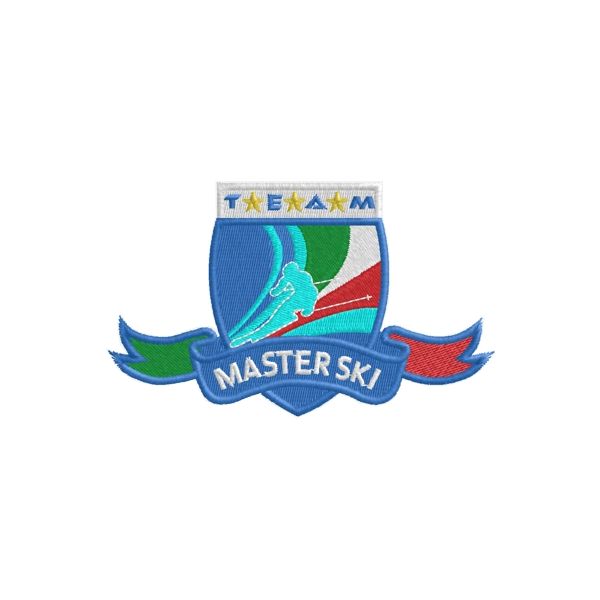 Patch ricamato su forma Hmm.62 MASTER SKI TEAM cod.20140905_A