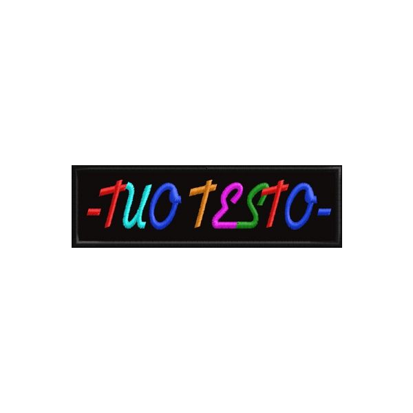 Patch 12 chr. colorato a piacere con 7 colori Cod.20141014_A