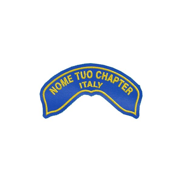 Patch da spalla giubbotto com testo a piacere