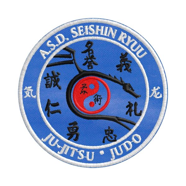 Patch ricamato A.S.D. SEISHIN RYUU Ju Jitsu Judo