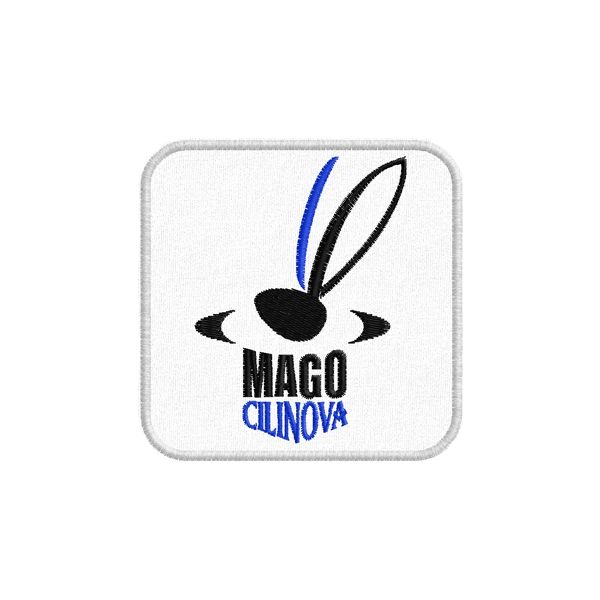 Stemma ricamato cm.08 cappello con coniglio MAGO CILINOVA cod.20150105_B
