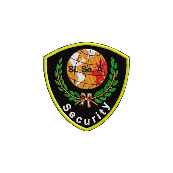 Stemma ricamato  Si. Se. A. security aziendali Cod.20150107_B
