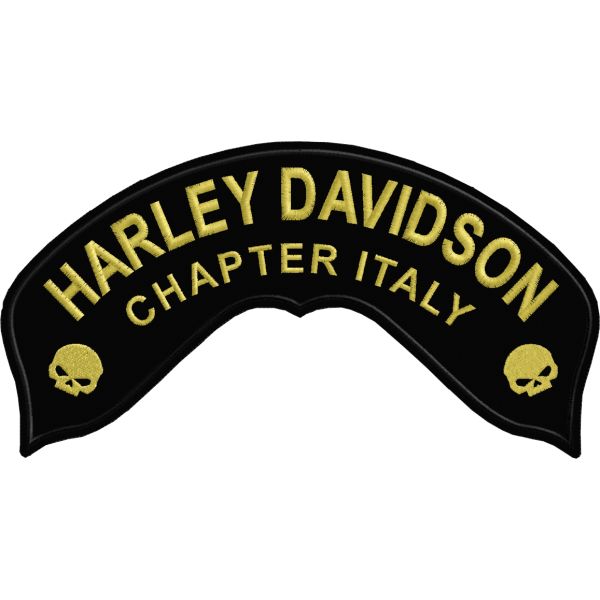 Patch da schiena giubbotto tipo harley  con teschi Cod_20150109_A