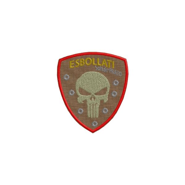 Patch ricamato ESBOLLATI Softair prato